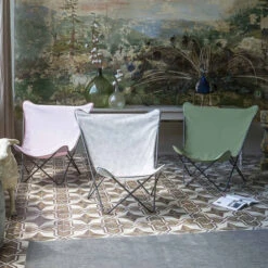 Fauteuil Pliant LAFUMA Pop Up XL Airlon - Kaki -Fatboy Boutique lfm2777.8913 fauteuil pliant lafuma pop up xl kaki ambiance 1