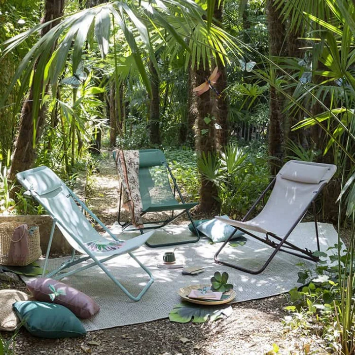 Chaise Longue LAFUMA Maxi Transat Plus - Bleu 6 Chaise Longue LAFUMA Maxi Transat Plus - Bleu – Image 4