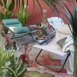 Bain De Soleil LAFUMA Transabed - Bleu -Fatboy Boutique lfm2928 9258 bain soleil lafuma transabed bleu ambiance 2 min