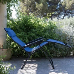 Fauteuil Relax Pliant LAFUMA Futura Batyline Duo - Outremer -Fatboy Boutique lfm3113.8225 fauteuil relax pliant lafuma futura batyline duo outremer ambiance