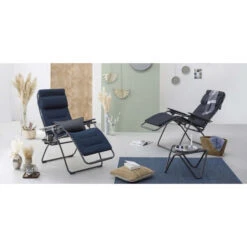 Fauteuil Relax Pliant LAFUMA Futura BeComfort - Gris Foncé -Fatboy Boutique lfm3130 fauteuil relax pliant lafuma futura becomfort ambiance 2 min