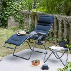 Produits populaires -Fatboy Boutique lfm3131.8900 fauteuil relax pliant lafuma futura becomfort xl bleu encre ambiance