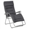 Fauteuil Relax Pliant LAFUMA Futura BeComfort XL - Gris Foncé -Fatboy Boutique lfm3131.8902 fauteuil relax pliant lafuma futura becomfort xl gris fonce