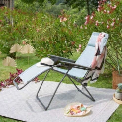 Fauteuil Relax Pliant LAFUMA Futura Velio Néo - Eva -Fatboy Boutique lfm3138 fauteuil relax pliant lafuma futura velio neo bleu 1