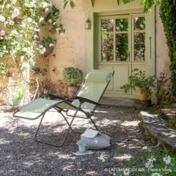 Fauteuil Relax Pliant LAFUMA R Clip Batyline Iso - Étamine -Fatboy Boutique lfm4020.9267 fauteuil relax pliant lafuma r clip etamine ambiance