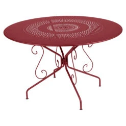 Table De Jardin 8 Personnes FERMOB Montmartre Ø 117 Cm - Piment