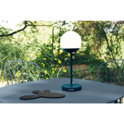 Lampe FERMOB Mooon! - Bleu Acapulco -Fatboy Boutique mooon lampe bleu acapulco min