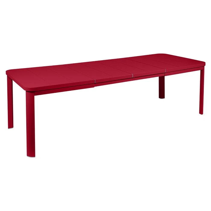 Table De Jardin 10 Personnes Avec 2 Rallonges FERMOB Oléron 155 / 255 X 100 Cm - Piment 3 Table De Jardin 10 Personnes Avec 2 Rallonges FERMOB Oléron 155 / 255 X 100 Cm - Piment