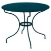Table De Jardin 5 Personnes FERMOB Opéra + Ø 96 Cm - Bleu Acapulco -Fatboy Boutique opera table d96 bleu acapulco 1