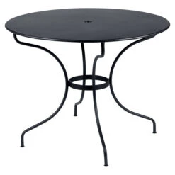 Table De Jardin 5 Personnes FERMOB Opéra + Ø 96 Cm - Carbone
