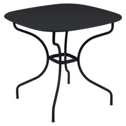 Table De Jardin 4 Personnes FERMOB Opéra + 82 X 82 Cm - Carbone
