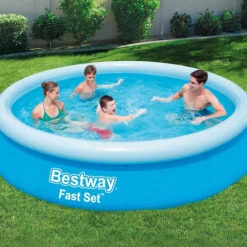Piscine Autoportée Bestway Fast Set 3.66 X 0.76 M + Epurateur Cartouche -Fatboy Boutique piscine autoportee bestway fast set 366 x 76 cm 2