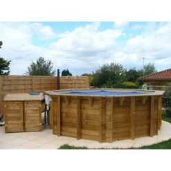 Piscine En Bois Octogonale Ubbink Océa 5,10 X 1,20 M - Liner Beige 11 Piscine En Bois Octogonale Ubbink Océa 5,10 X 1,20 M - Liner Beige -Fatboy Boutique piscine bois octogonale ubbink ocea 580 couverte 4