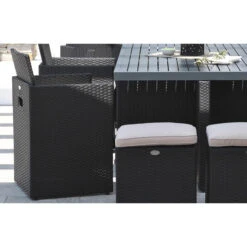 Salon De Jardin DCB Encastrable - Plateau En Aluminium, 10 Personnes -Fatboy Boutique pvc 10 alu n 04 min