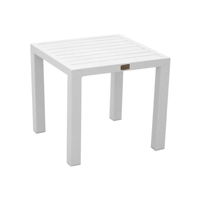 Table Basse De Jardin Carrée Alizé Lou - Blanche 3 Table Basse De Jardin Carrée Alizé Lou - Blanche