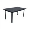 Table De Jardin 6 Personnes FERMOB Costa 160 X 80 Cm - Carbone