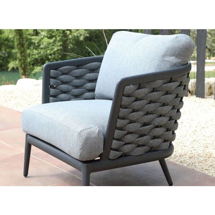 Salon De Jardin Bas Proloisirs Tim - 1 Canapé / 2 Fauteuils / 1 Table Basse 7 Salon De Jardin Bas Proloisirs Tim - 1 Canapé / 2 Fauteuils / 1 Table Basse – Image 5